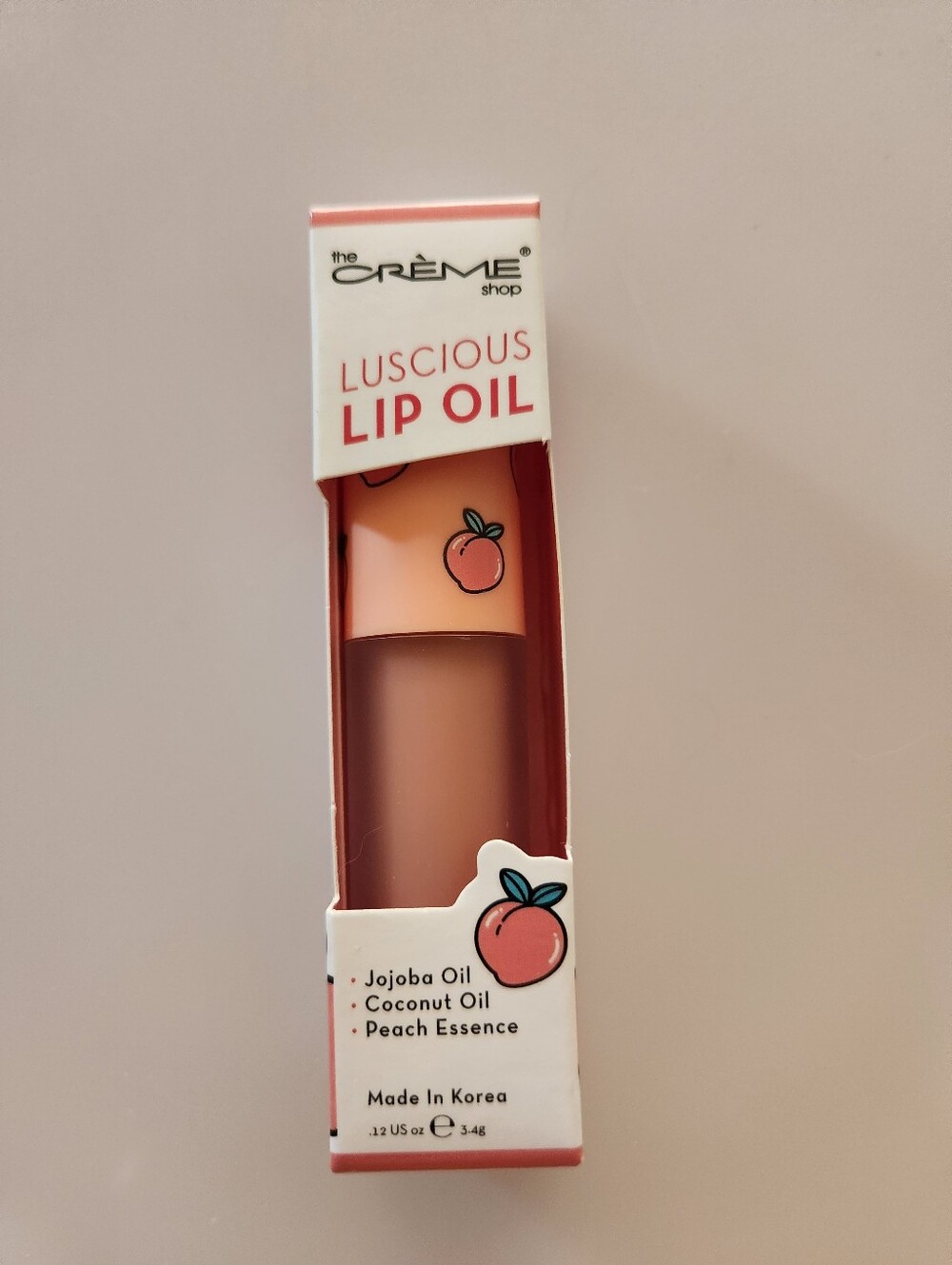 The Creme Shop Luscious Lip Oil Peach Cobbler NWT